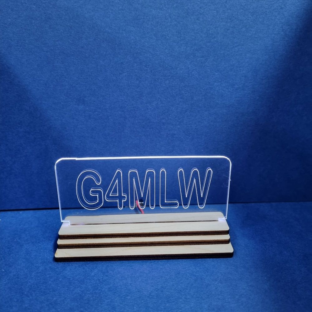 6 LED Half size sign/plaque