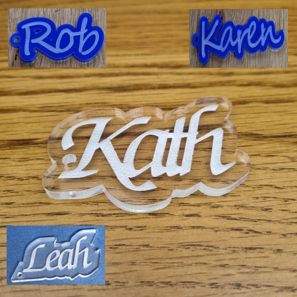 Name filled etched and outline follow text