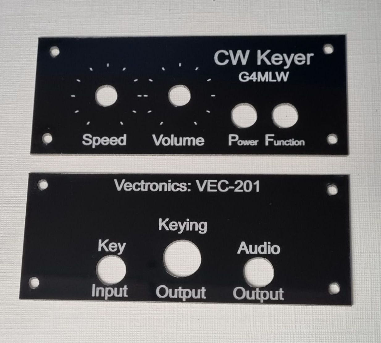 CW Keyer panels