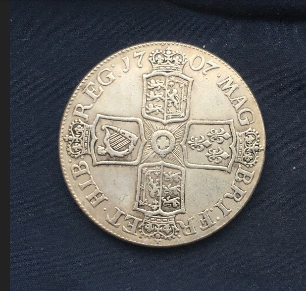 Anne *1707* Crown - Crowned Cruciform Shield - Garter Star