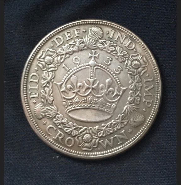 George V *1933* Christmas Wreath Crown