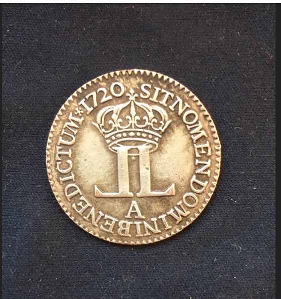 Louis XV *1720* Livre d'argent dite "de la Compagnie des Indes"