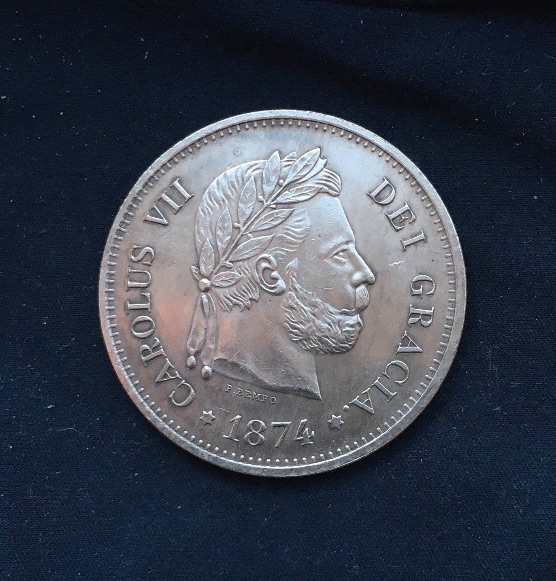 Carlos V11 *1874* 5 Pesetas