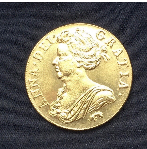 Queen Anne *1709* One Gold Plated Guinea