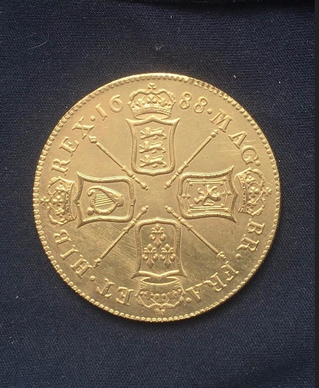 James 11 *1688* Five Gold Guineas (Plated)