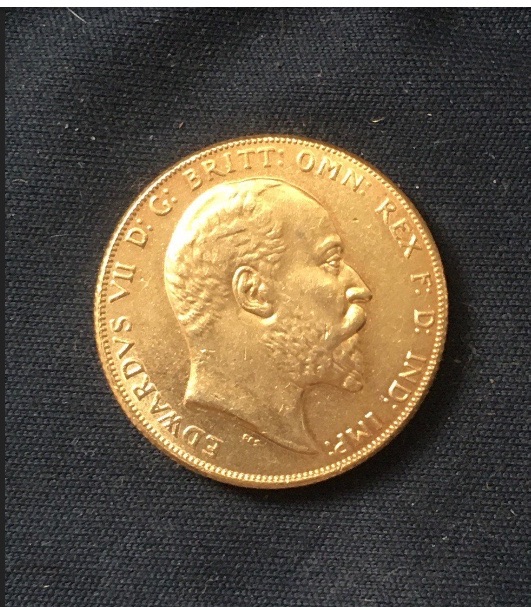 Edward V11 *1902 -1910* Sovereign / Gold Plated / Year Choice / British Coins