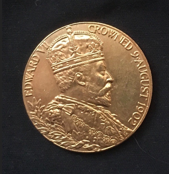 Edward V11 & Alexandra *1902* Coronation medal - 24kt Gold Plated / British Coins