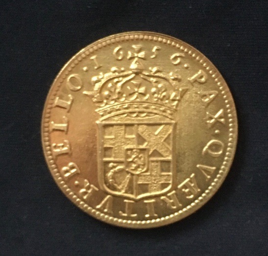 Oliver Cromwell *1656* Gold 50 Shilling - Gold Plated Coin