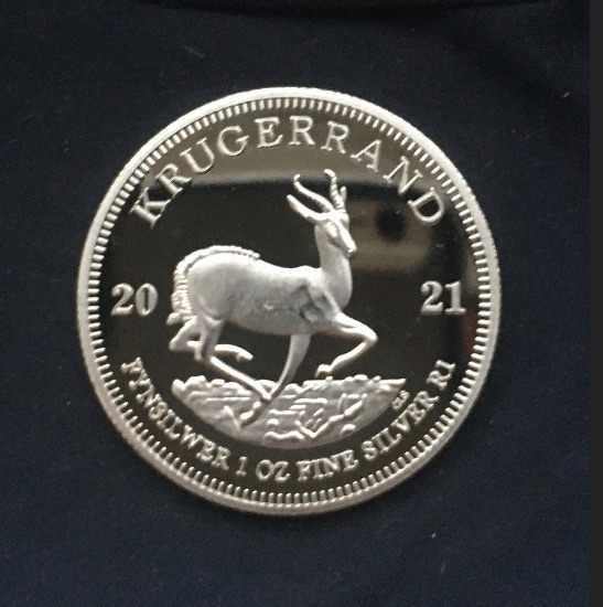 Stunning *2021* Silver Plated Krugerrand