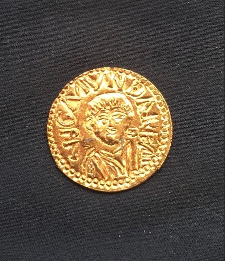 Wigmund Of York *837_854* Ad - Gold Solidus / Gold Plated - Old British Coins