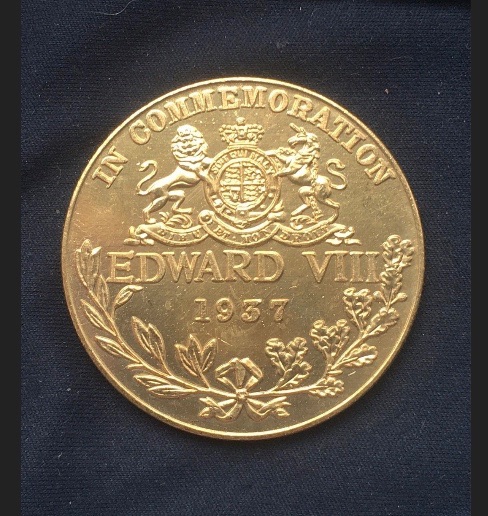 Historical Edward V111 *1937* Commemorative Coin - Gold Plated / British Coins