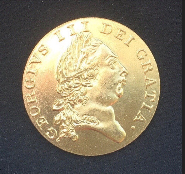 George 111 *1787* One Spade Guinea - Gold Plated Coin