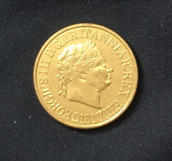 George 111 *1817* Sovereign - Gold Plated Coin