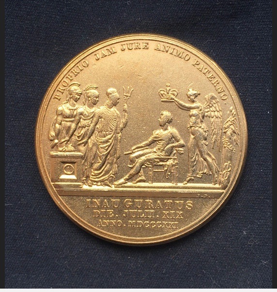 George 1V *1821* inauguration - 24kt Gold Plated  - Token