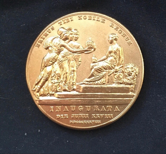 Queen Victoria *1837* Coronation Medal / 24kt Gold Plated Coin