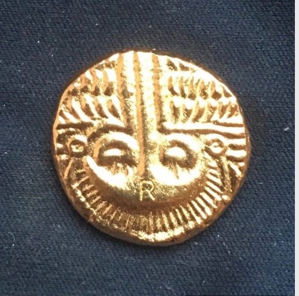Cheriton Smiler *57-55 BC* Gold Stater - Ancient British Celtic Coin Gold-Plated