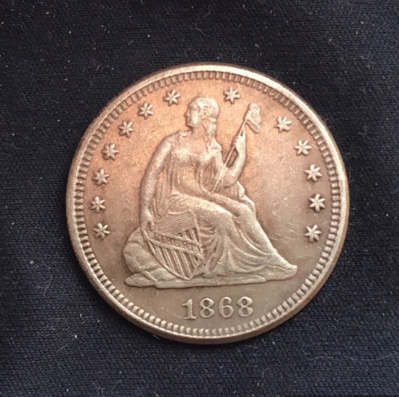 Seated *1868* Quarter Dollar  - United States Of America