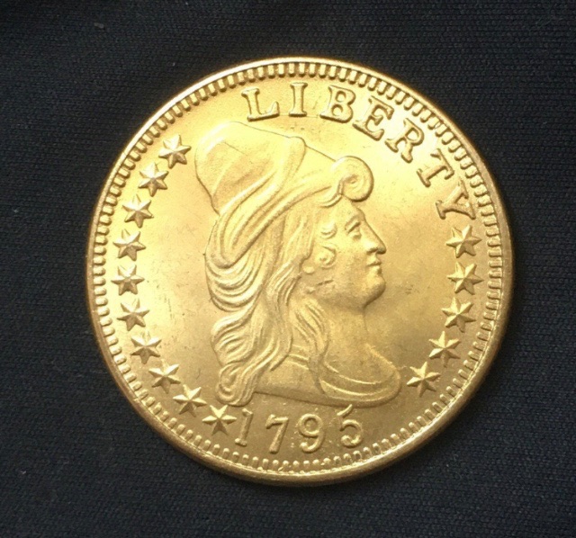 American Liberty Turban Head *1795* 10 Dollar Eagle Gold Coin (13 Leaves) - 24kt Gold-Plated