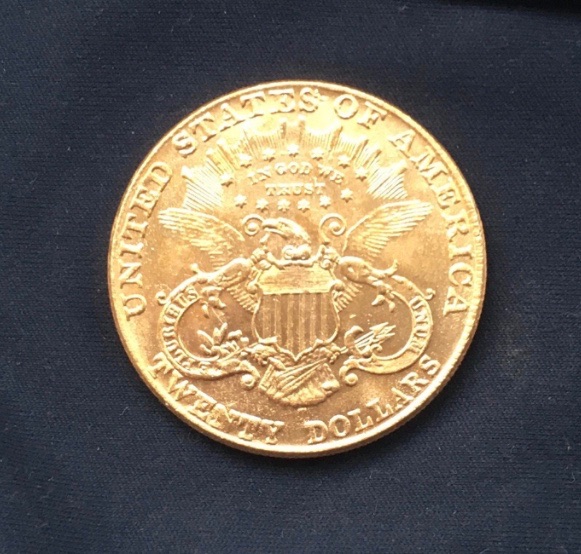 American Liberty Head *1859* 20 Dollar Double Eagle Gold Coin - 24kt Gold-Plated