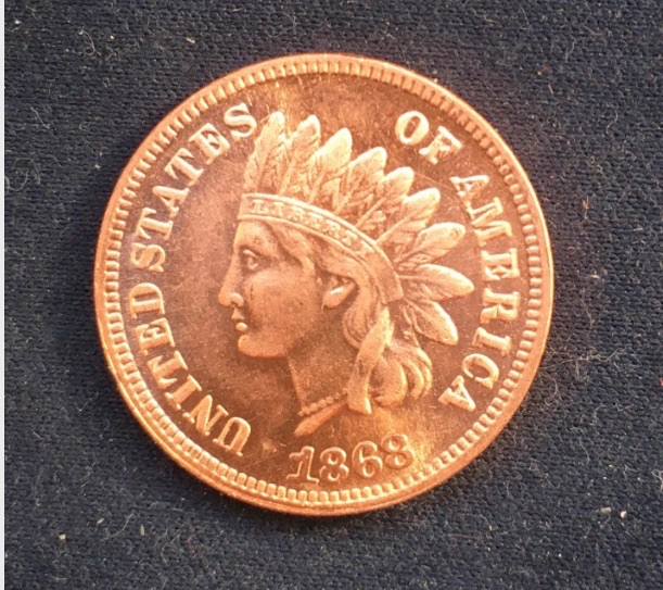Indian Head *1868* One Cent - United States Of America