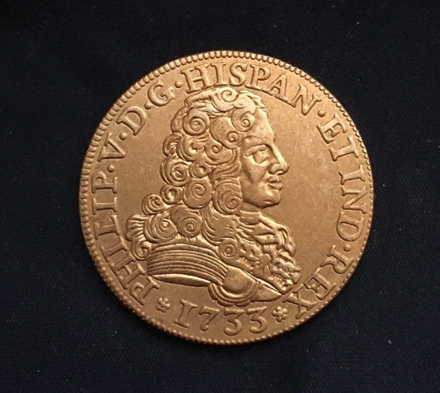Phillipus V *1733* 4 Escudos - Gold Plated