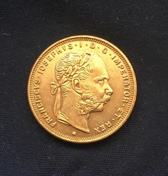 Franz Joseph 1st *1872* 8 Florins - 20 Marks