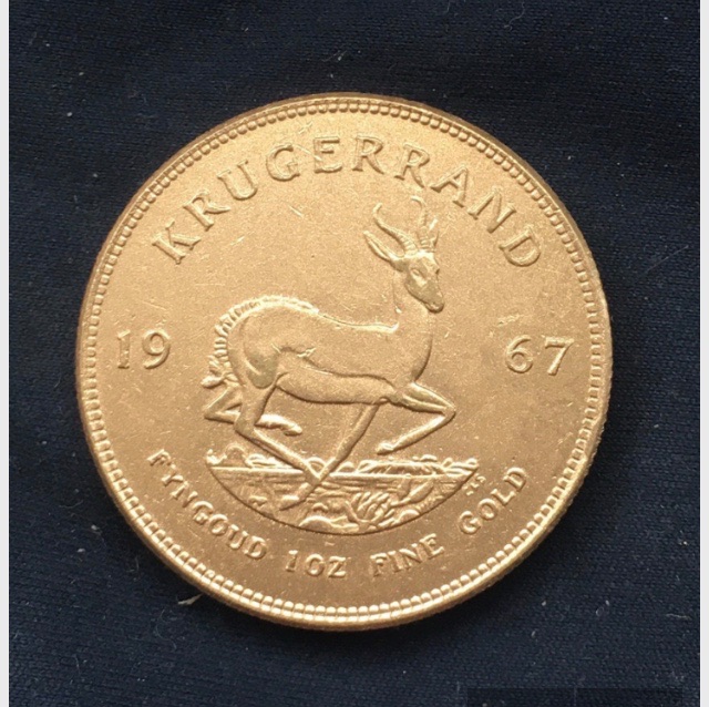 South African *1967* Krugerrand - Thicker : Heavier - Gold Effect Coin