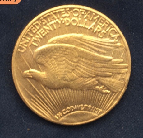 American Saint Gaudens *1921* 20 Dollar Double Eagle Gold Coin - 24kt Gold-Plated