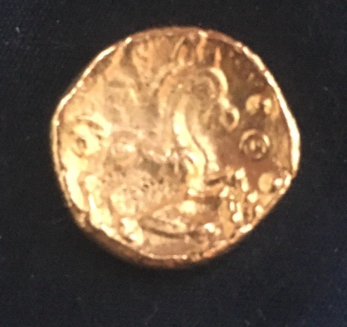 Trinovantes *37-33 BC* Gold Fractional Quarter Stater - Ancient British Celtic Coin - Gold-Plated