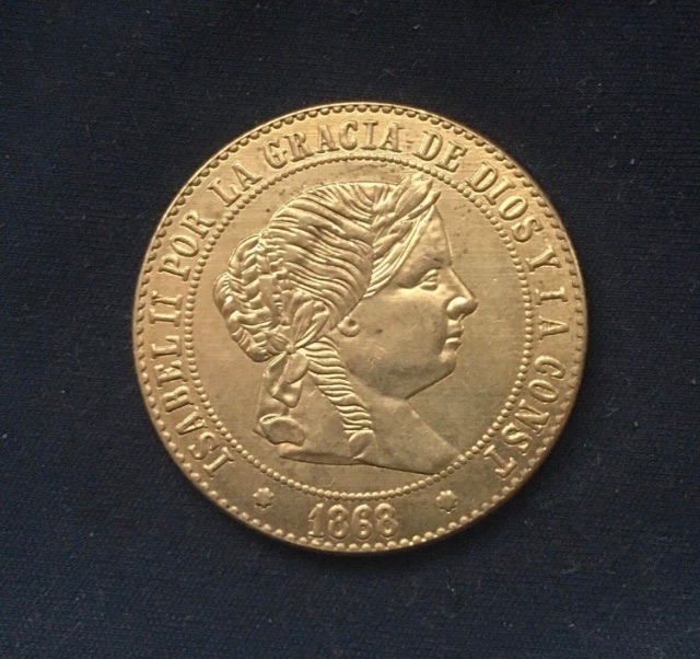 Spanish 24K Gold-Plated Coins