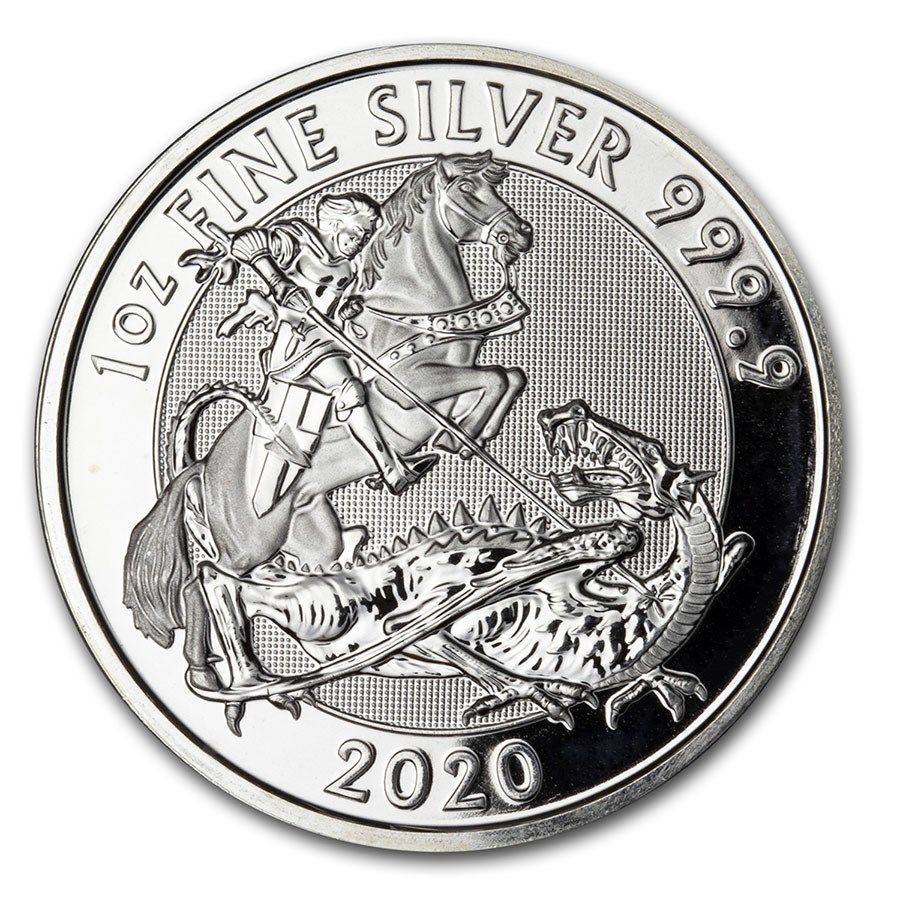Valiant George & Dragon *2020* 1 oz Silver Coin - Collectable Original Bullion - Royal Mint