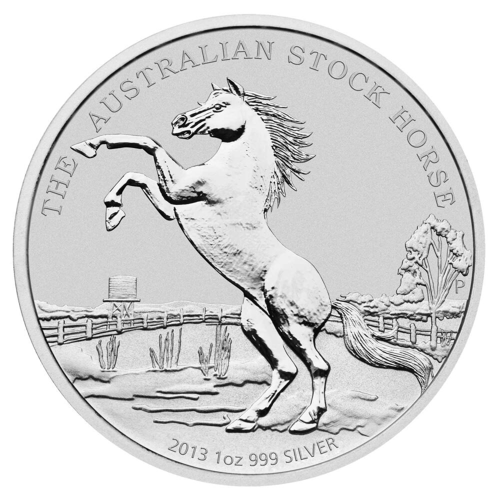 Stock Horse *2013* 1 oz Silver Coin - Collectable Original Bullion - Perth Mint