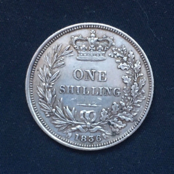 William III *1836* Silver Shilling - Original British Coin - GEF