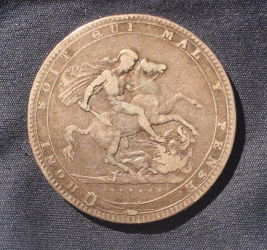 George III *1819* LIX Silver Crown - Original British Coin - FINE