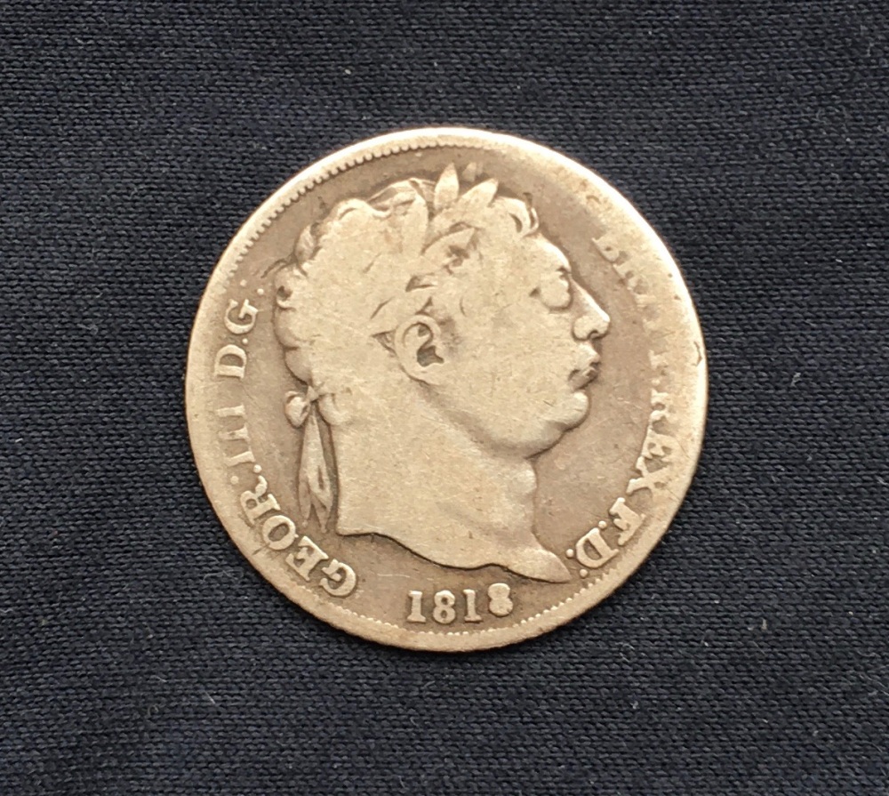 George III *1818* Silver Sixpence - Collectable Original British Coin