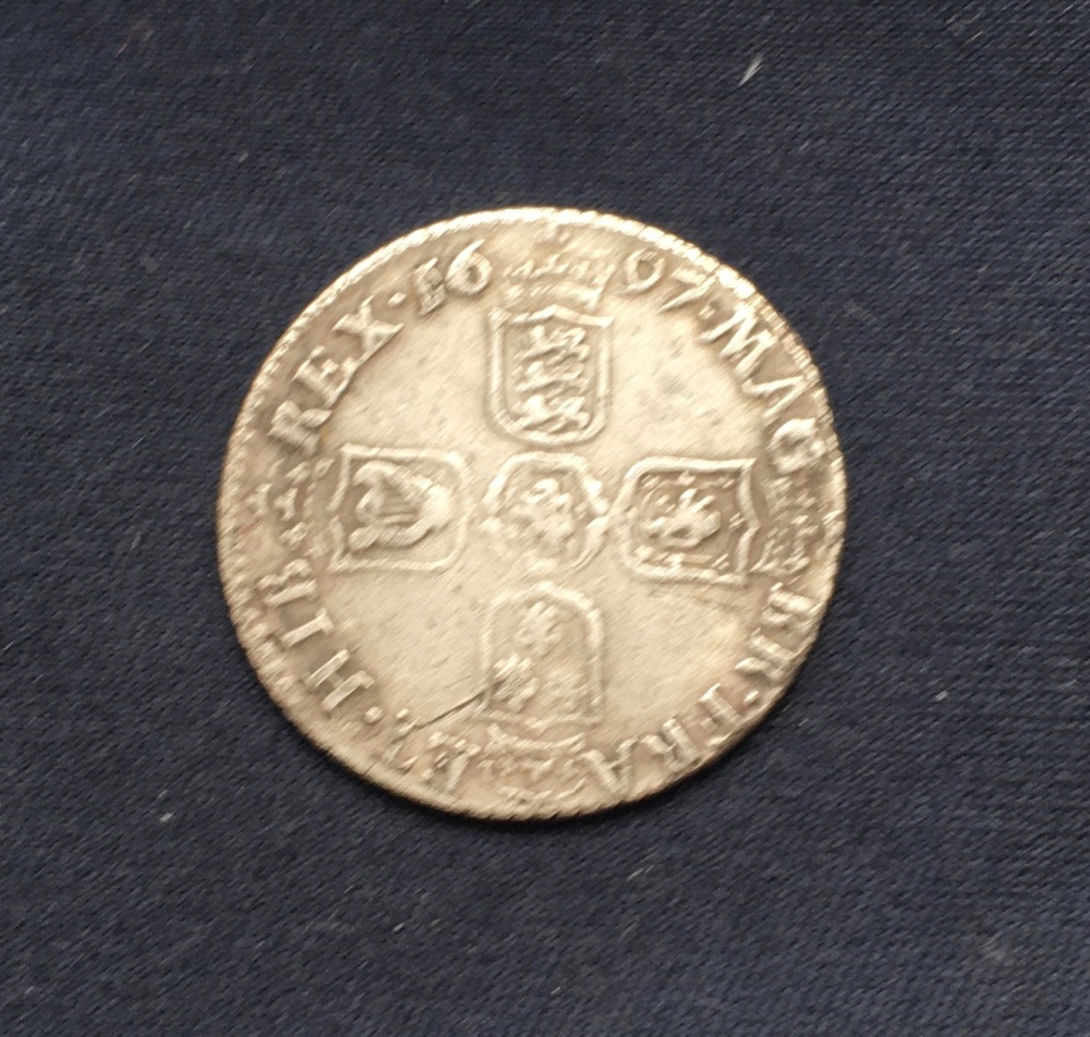 William III *1697* (Third Bust) Silver Sixpence - Collectable Original British Coin