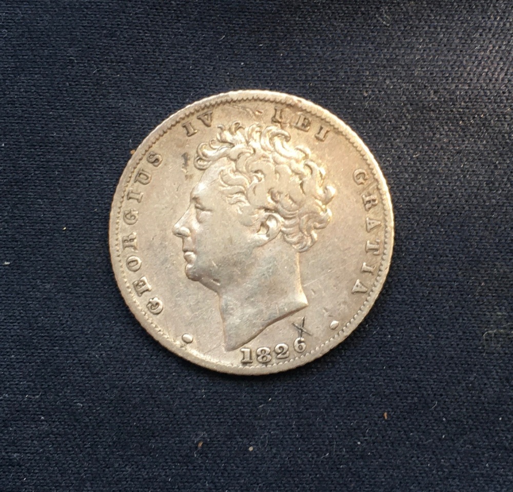 George IV *1826* Silver Sixpence - Original British Coin - VF