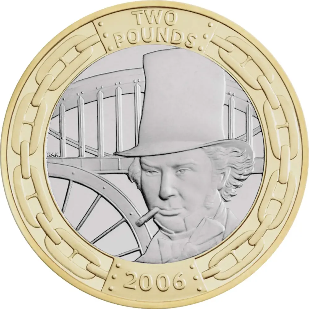 Isambard Kingdom Brunel Engineer *2006* £2 Coin - Collectable Original British Coin