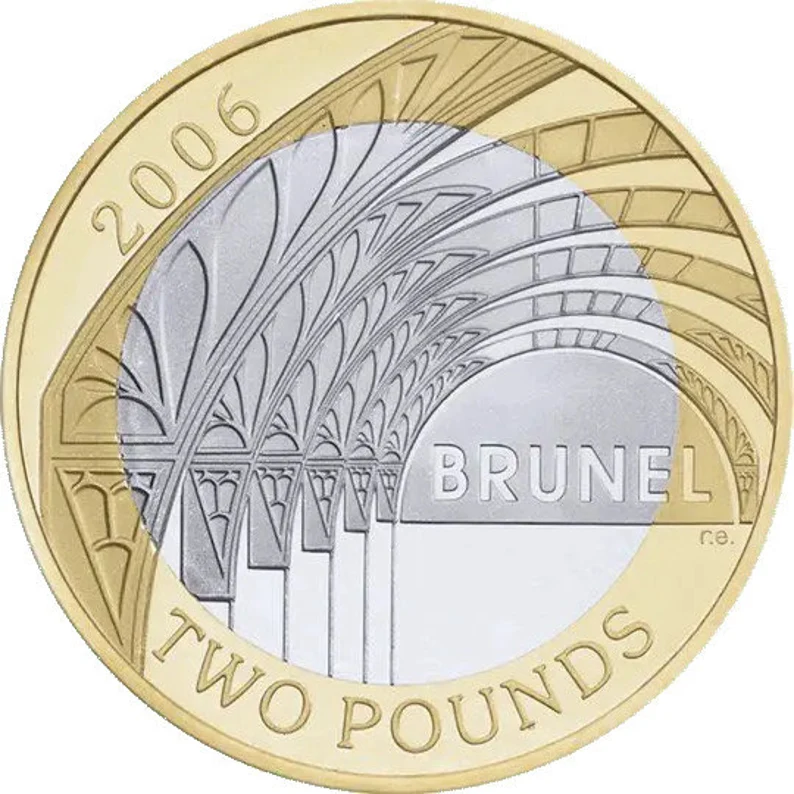 Brunel Achievements *2006* £2 Coin - Collectable Original British Coin