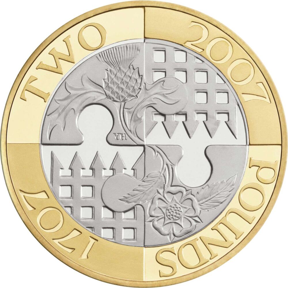 The Tercentenary Act Of Union *2007* £2 Coin - Collectable Original British Coin