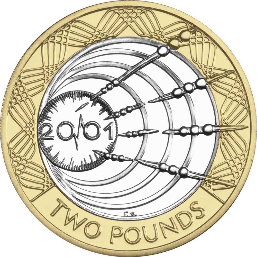 Marconi Wireless Transmission *2001* £2 Coin - Collectable Original British Coin