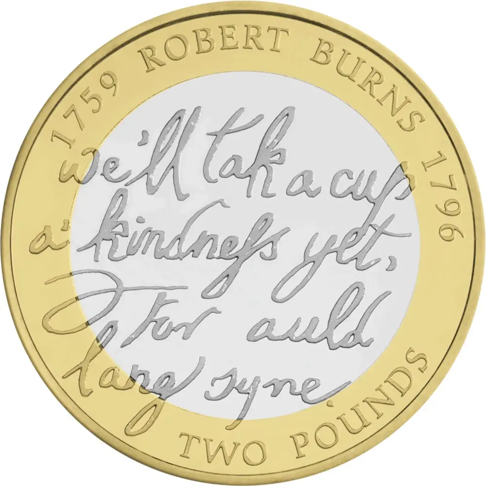 Robert Burns 250th Anniversary *2009* £2 Coin - Collectable Original British Coin