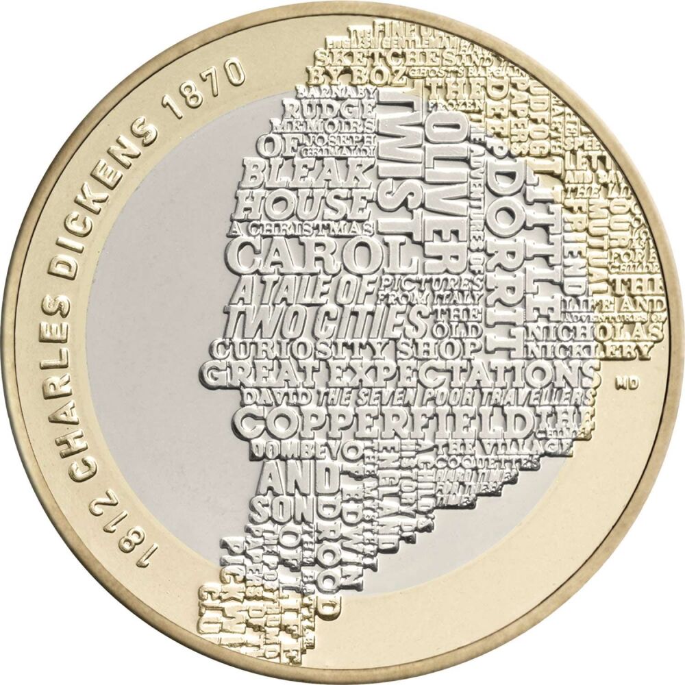 Charles Dickens 200th Anniversary  *2012* £2 Coin - Collectable Original British Coin
