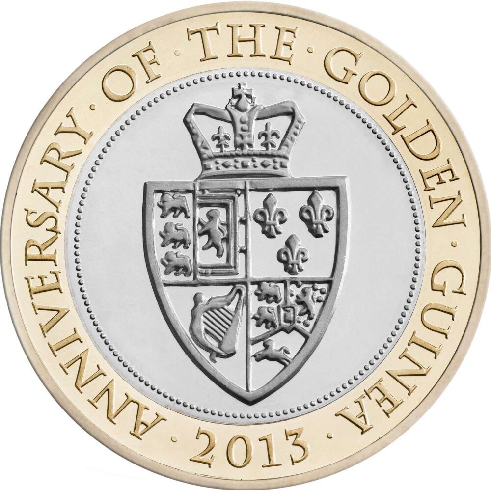 Golden Guinea 350th Anniversary *2013* £2 Coin - Collectable Original British Coin