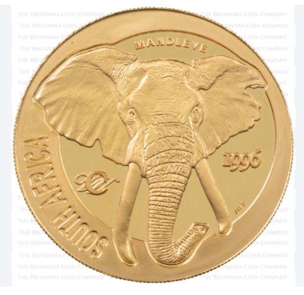 Mandlevs Elephant - Gold Plated 1oz Coin