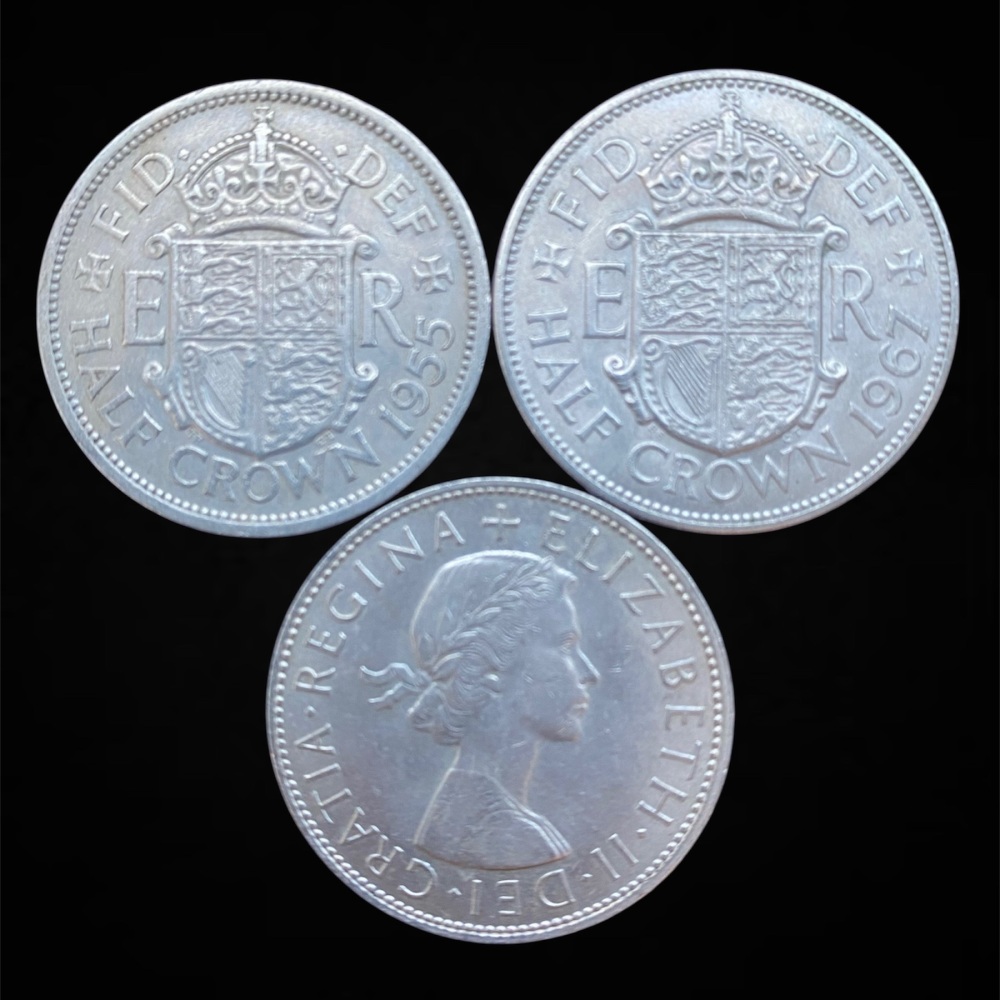 Elizabeth II *1953-1967* Half Crowns - Original British Coins