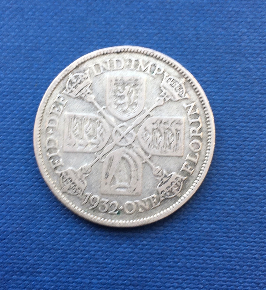 George V *1932* Silver One Florin - Low Mintage - British Coins