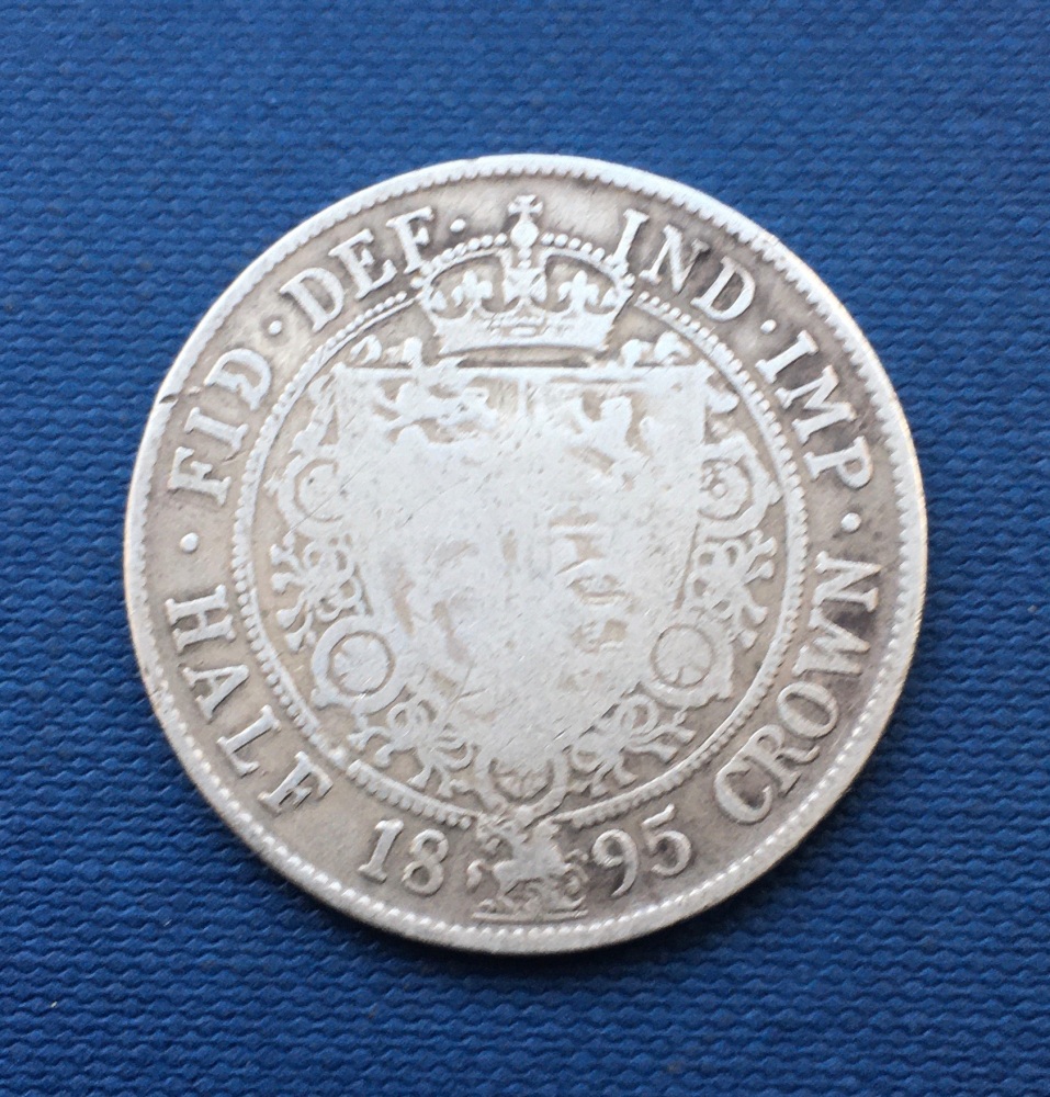 Collectable Victoria *1895* Silver Half Crown  - Veiled Head