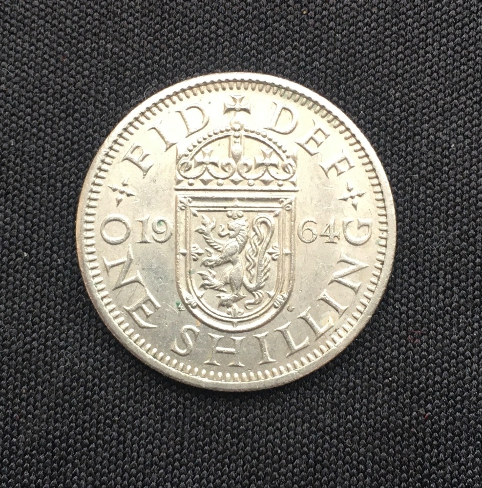 Elizabeth II *1964* Shilling - Scottish - Original British Coin - BUNC