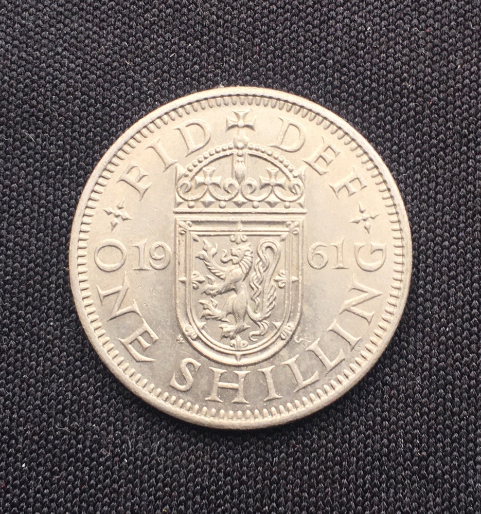 Elizabeth II *1961* Shilling - Scottish - Original British Coin - BUNC